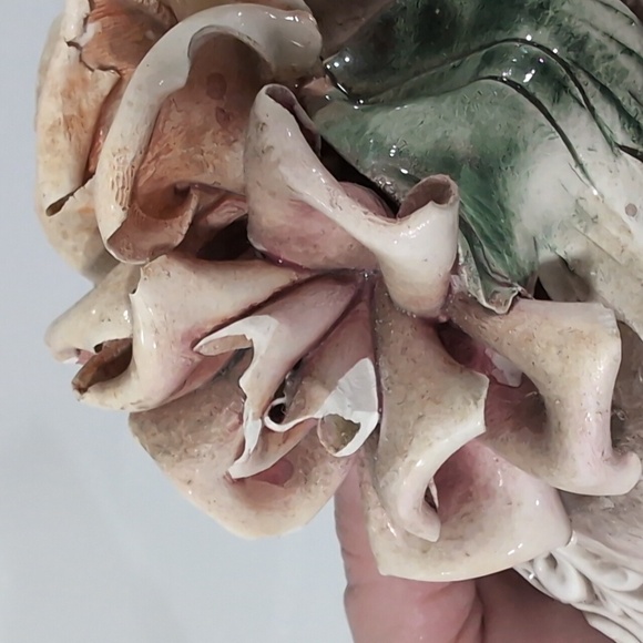 LARGE VINTAGE CAPODIMONTE PORCELAIN SOUP TUREEN BEAUTIFUL - Picture 13 of 16